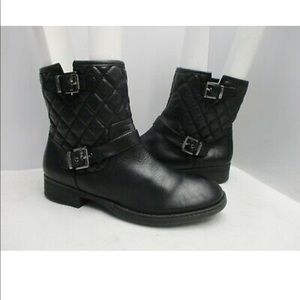 ARTURO CHIANG Sarabeth Quilted Boot Black Leather Boots